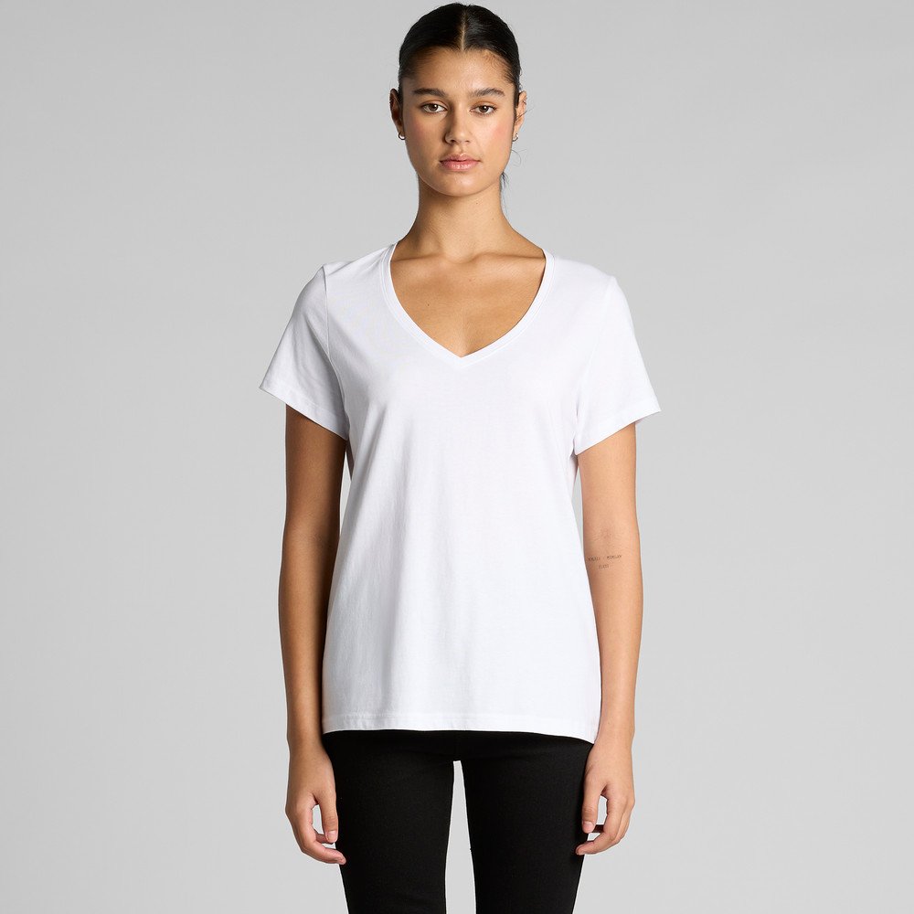 WOS MAPLE V NECK TEE 4023